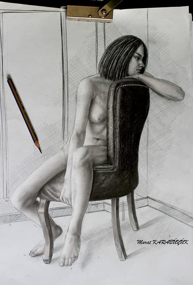 Karakalem Portre Sevgili Hediye İstanbul ankara sanat resim güzel sanatlar 15